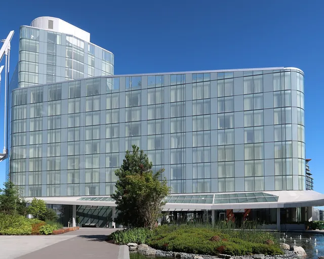 JW Marriott at Parq Vancouver over the garden pond