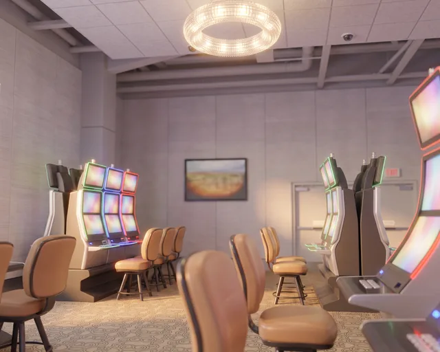 A quiet corner of the Elements Casino Surrey floor